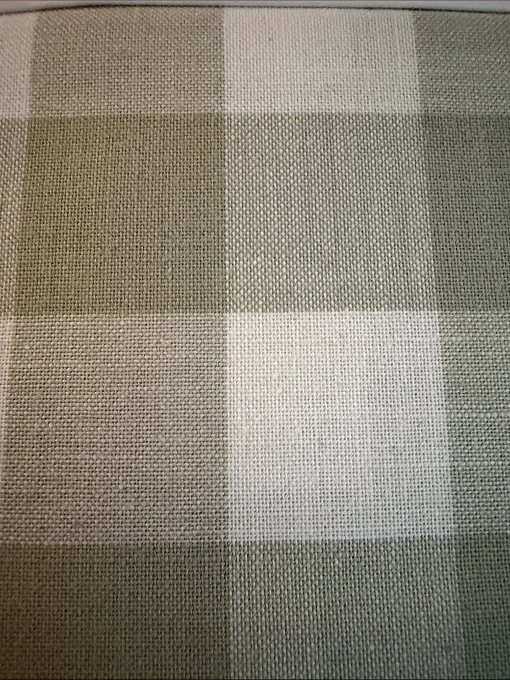 IKEA sage and white check duvet cover